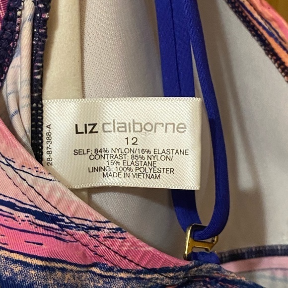 Liz Claiborne Swim Suite Top Woman’s Size 12 - Picture 3 of 4
